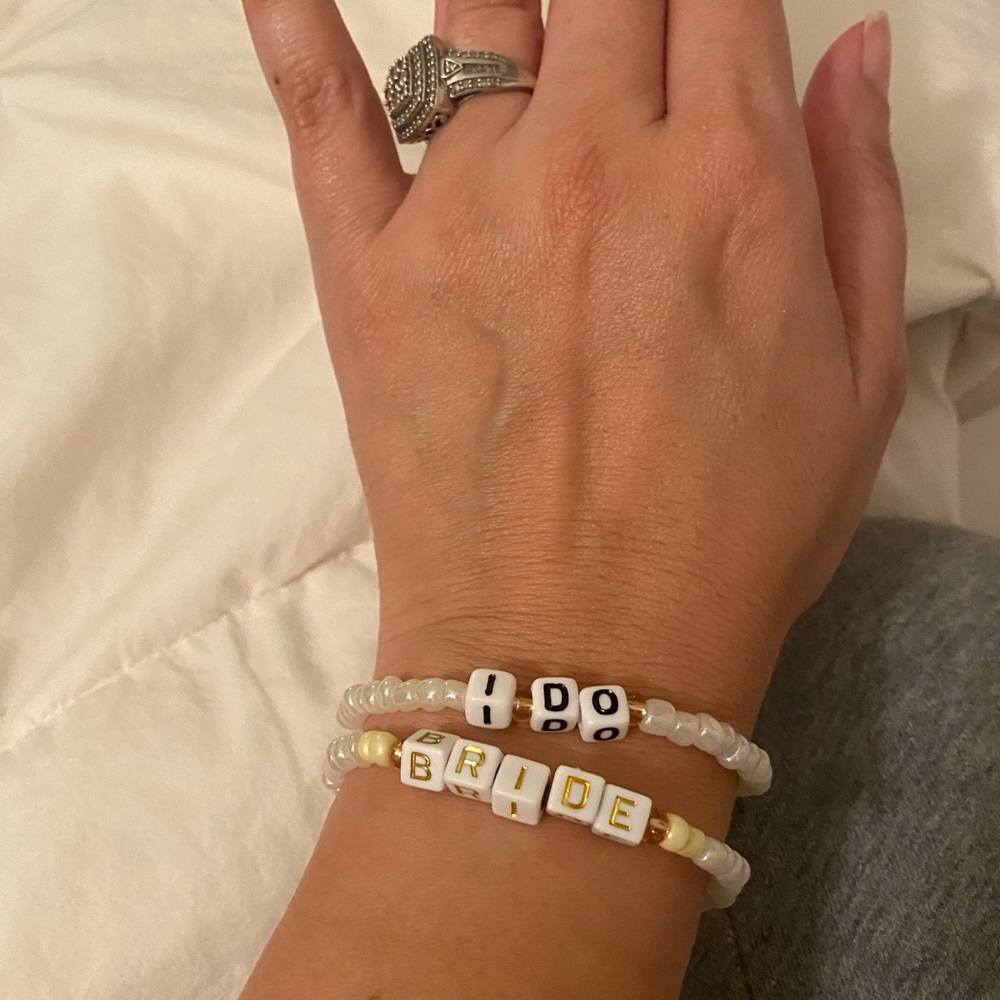 Block letter Beaded Bracelet!